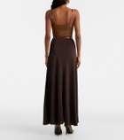 Saint Laurent Knitted maxi skirt