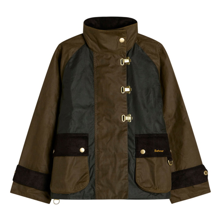 Photo: Barbour Women's Hazelwood Wax Jacket in Beech/Fern/Mixed Tartan