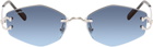 Cartier Silver Classic C Motif Sunglasses