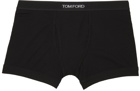 TOM FORD Two-Pack Black Cotton Boxer Briefs