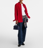 DeMellier Stockholm Small suede top-handle bag