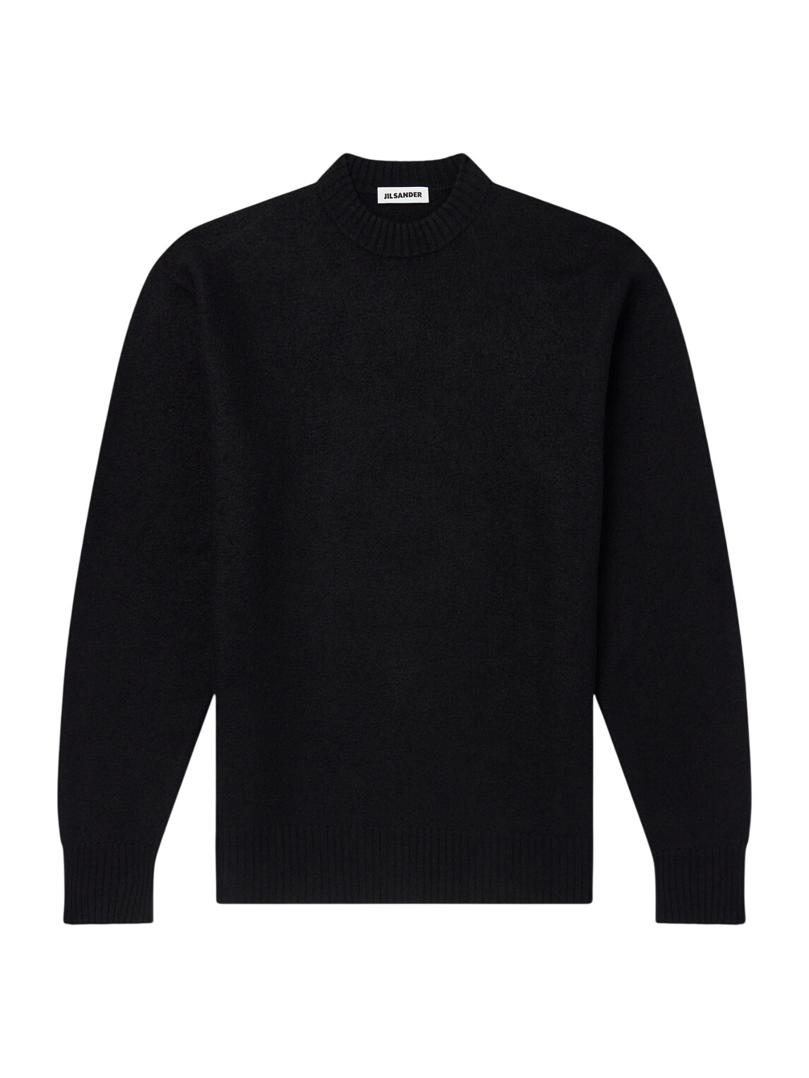 jil sander ニット Jil Sander - Boiled Wool Sweater - Black Jil Sander