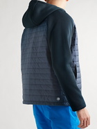 Colmar - Slim-Fit Quilted Ripstop and Ribbed-Knit Hooded Jacket - Blue