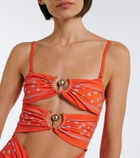 Christopher Esber Orbit bandana cutout minidress