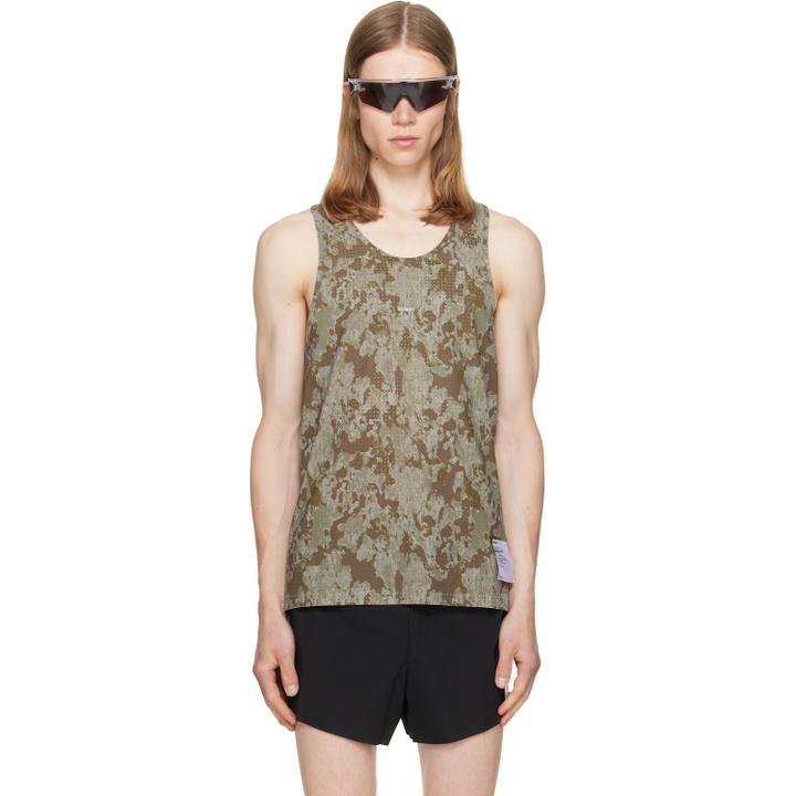 Photo: Satisfy Khaki Space‑O Singlet Tank Top