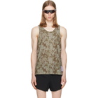 Satisfy Khaki Space‑O Singlet Tank Top