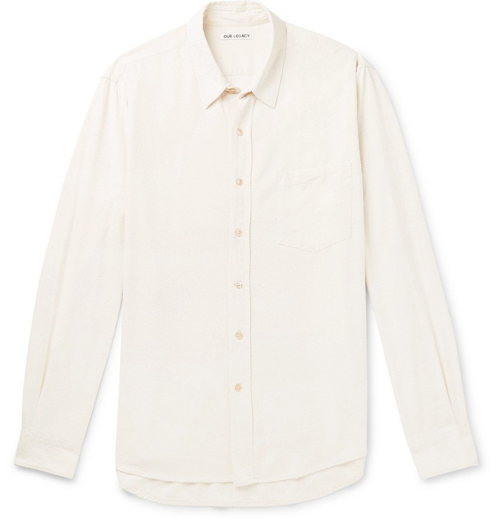 Photo: Our Legacy - Raw Silk Shirt - Men - White