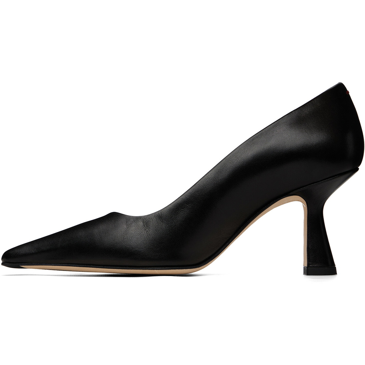 Aeyde Black Zandra Chiseled Heels