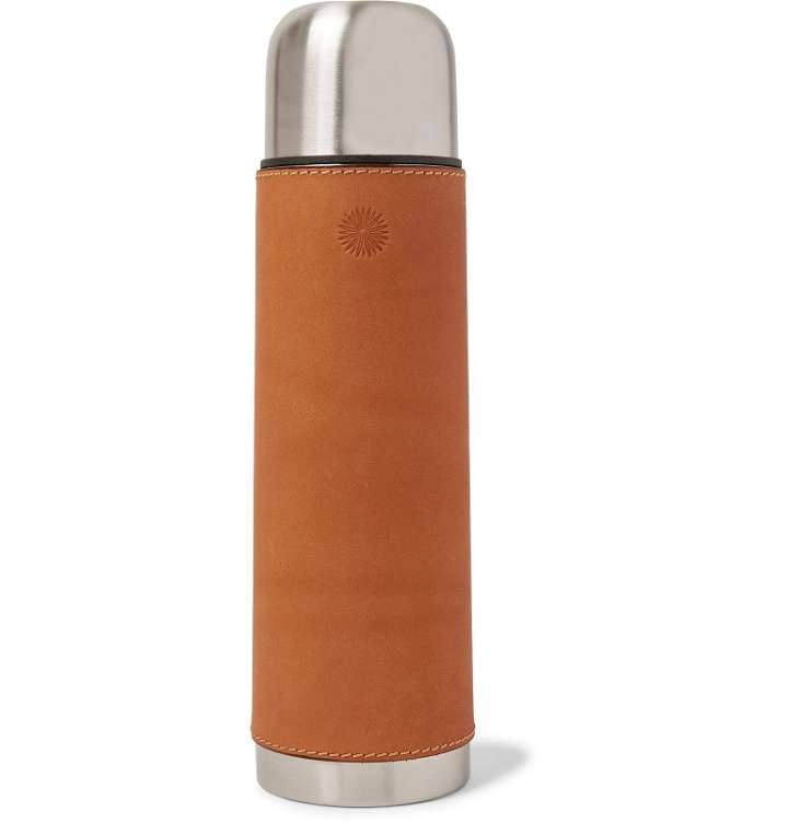 Photo: James Purdey & Sons - Leather and Steel Flask - Brown