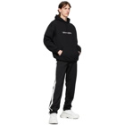 Balenciaga Black Logo Medium Fit Hoodie