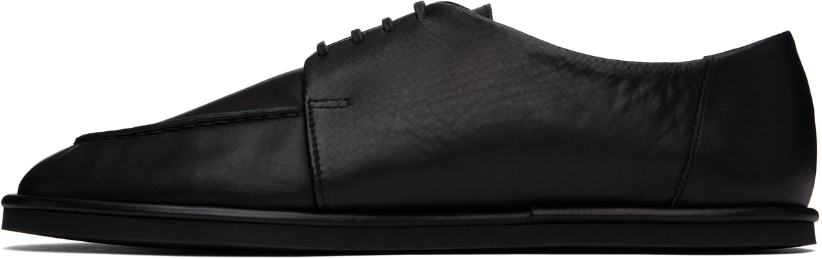 AURALEE Black Leather Oxfords Auralee
