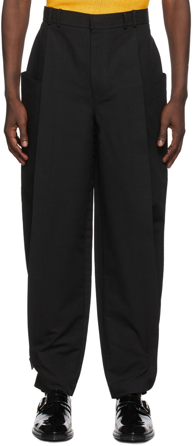 Situationist SSENSE Exclusive Black Buckle Trousers