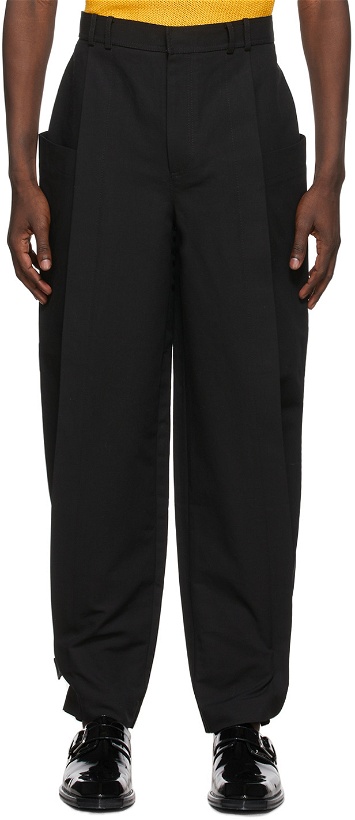 Photo: Situationist SSENSE Exclusive Black Buckle Trousers