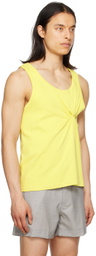 Steven Passaro Yellow Knot Tank Top