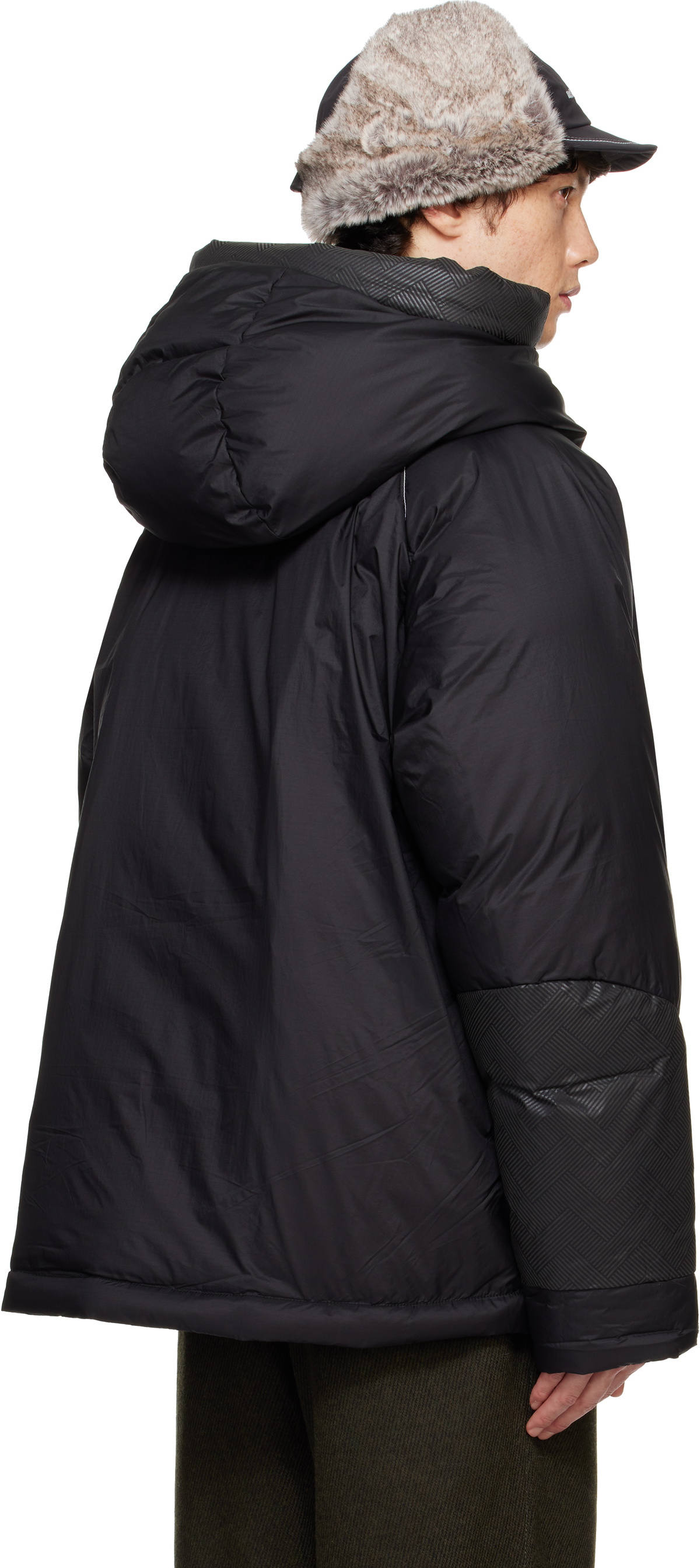 ALOUND VENTILATION CITY NYLON セットアップ　黒　Ｌ MENS】MODS DOWN COAT モッズダウンコート / WINDSTOPPER(R
