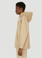 Chest Logo Hooded Sweatshirt in Khaki