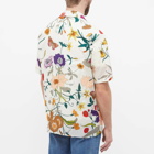 Gucci Men's Floral Vacation Shirt in Ivory
