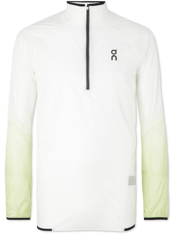 Photo: ON - Zero Logo-Print Recycled Ripstop Half-Zip Jacket - White