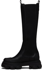 GANNI Black Cleated Tall Chelsea Boots