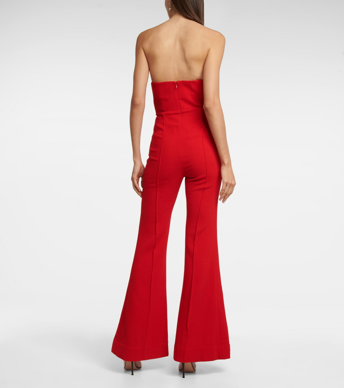 Roland Mouret Asymmetric wool crêpe jumpsuit