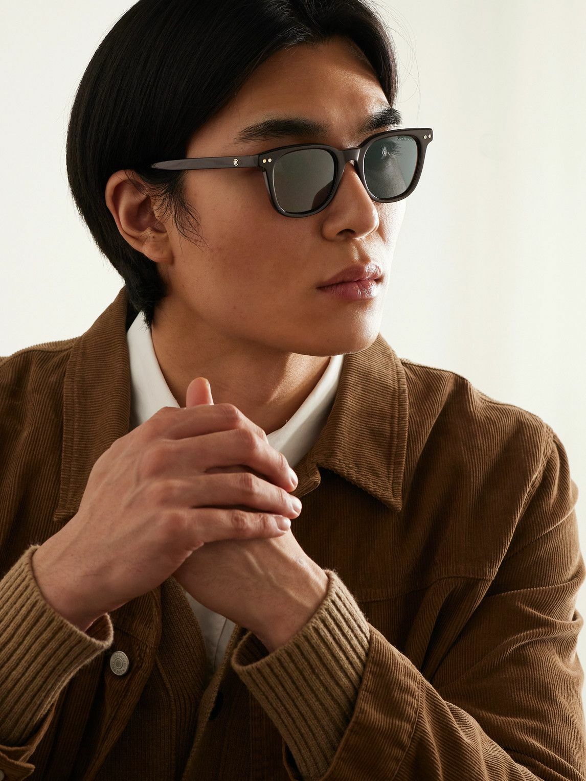 MONTBLANC EYEWEAR - Snowcap D-Frame Tortoiseshell Acetate Sunglasses