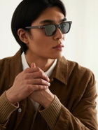 MONTBLANC EYEWEAR - Snowcap D-Frame Tortoiseshell Acetate Sunglasses