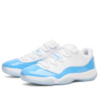 Air Jordan Men's 11 Retro Low Sneaker in White/University Blue