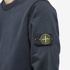 Stone Island Men's Garment Dyed Crew Neck Sweat in Navy