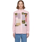 Junya Watanabe Pink Multi Fabric Mix Shirt