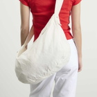Nothing Written Women's Linen Cross Body Bag in White 