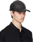 Ferragamo Black Leather Cap