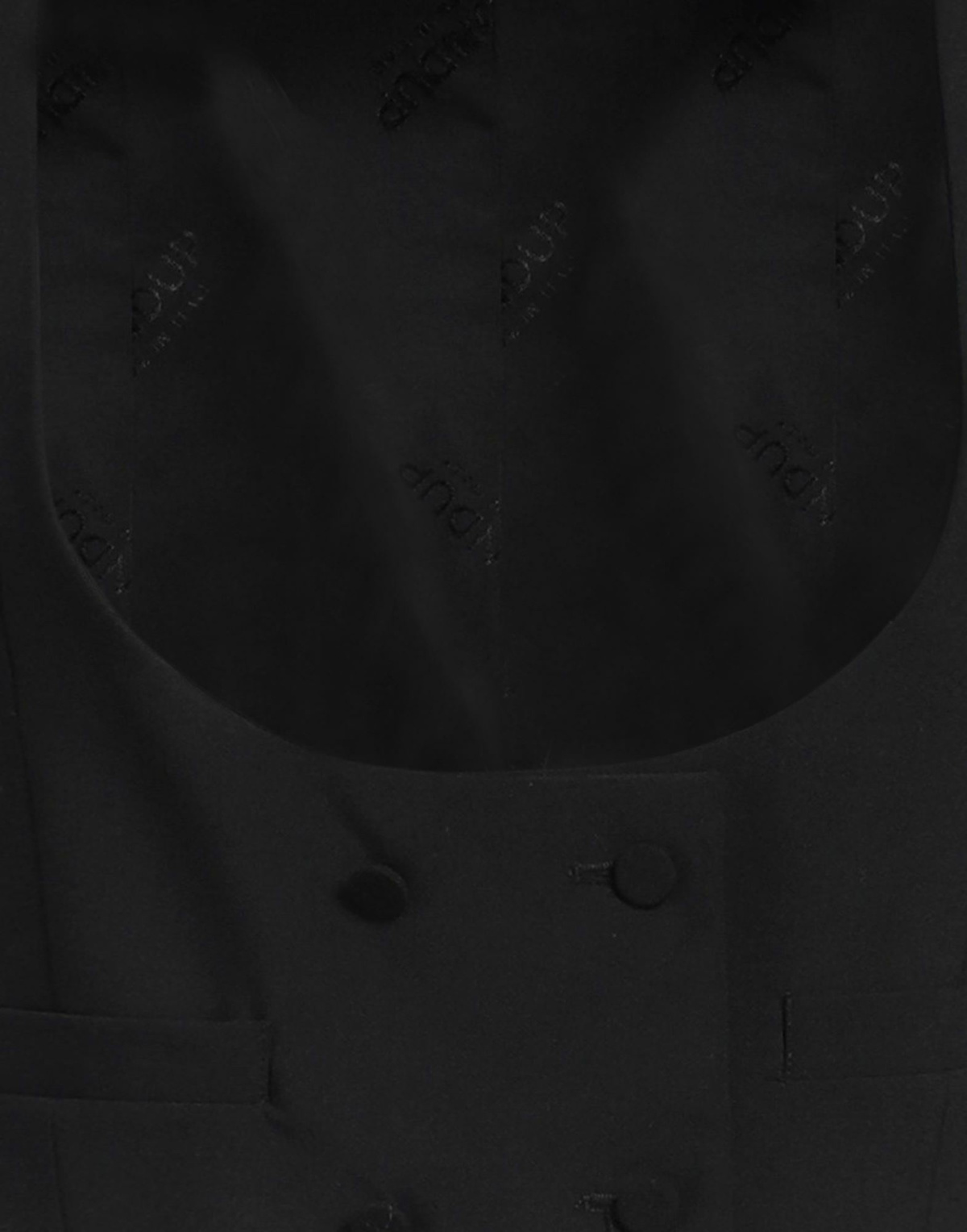 Dondup Womens Tailored Vest in Black