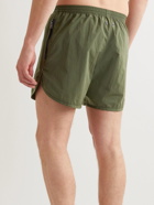 True Tribe - Wild Steve Straight-Leg Mid-Length Iridescent ECONYL Swim Shorts - Green