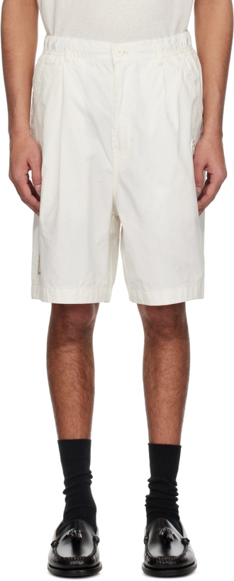 Photo: AAPE by A Bathing Ape Off-White 'AAPE Now' Woven Shorts