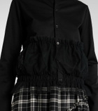 Noir Kei Ninomiya Ruffled cotton cardigan
