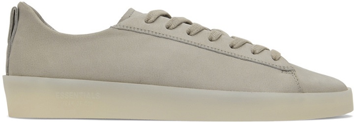 Photo: Fear of God ESSENTIALS Gray Tennis Low Sneakers