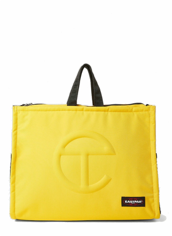 Photo: Eastpak x Telfar - Shopper Convertible Medium Tote Bag in Yellow