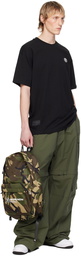 AAPE by A Bathing Ape Green Moonface Patch Camo Backpack