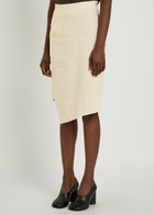 Vivienne Westwood Infinity Checked Cotton Midi Skirt Cream
