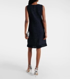 Oscar de la Renta Cotton-blend tweed minidress