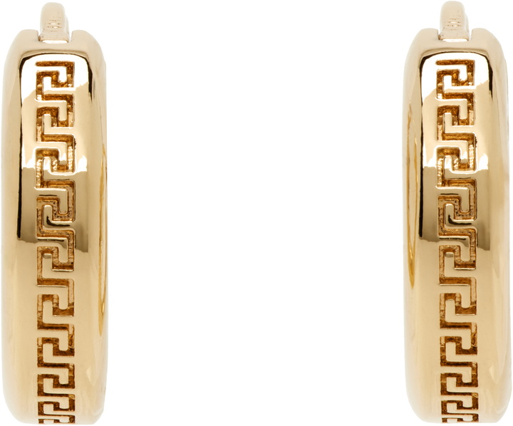 Photo: Versace Gold Greca Hoop Earrings