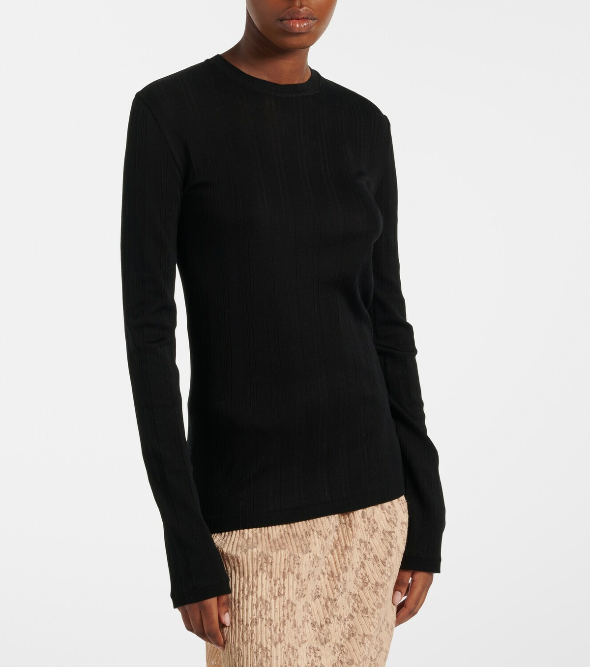 The Row Dantea cotton jersey top