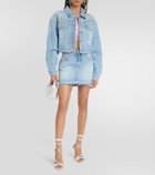 Alessandra Rich Embellished denim jacket