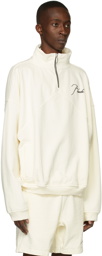 Rhude Off-White Quarter Zip Sweater