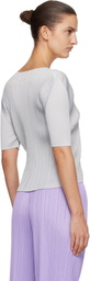 PLEATS PLEASE ISSEY MIYAKE Gray Monthly Colors April T-shirt
