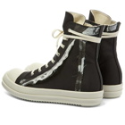 Rick Owens DRKSHDW Nylon Detail High Top Sneaker