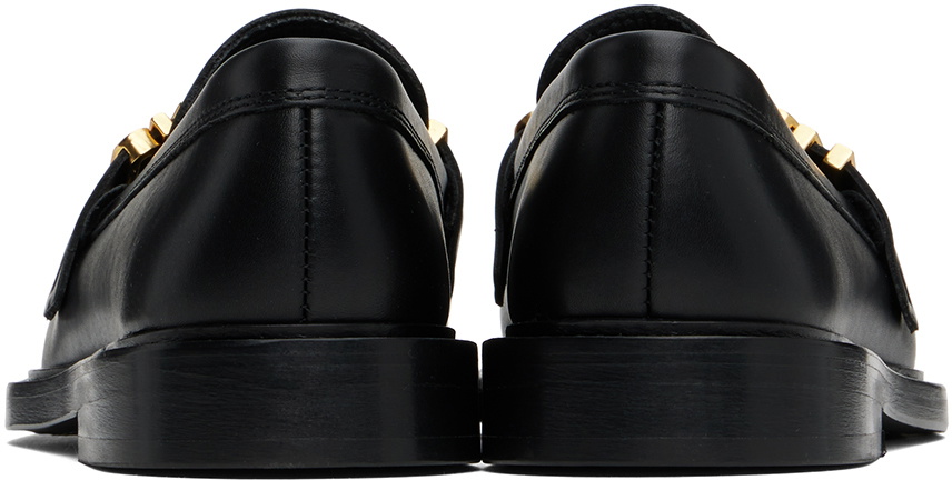 Moschino Black College Loafers