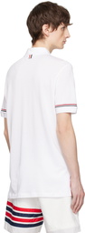 Thom Browne White Patch Polo