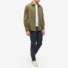 A.P.C. Men's Theodore Canvas Overshirt in Khaki