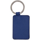 Smythson Blue Panama Envelope Keychain
